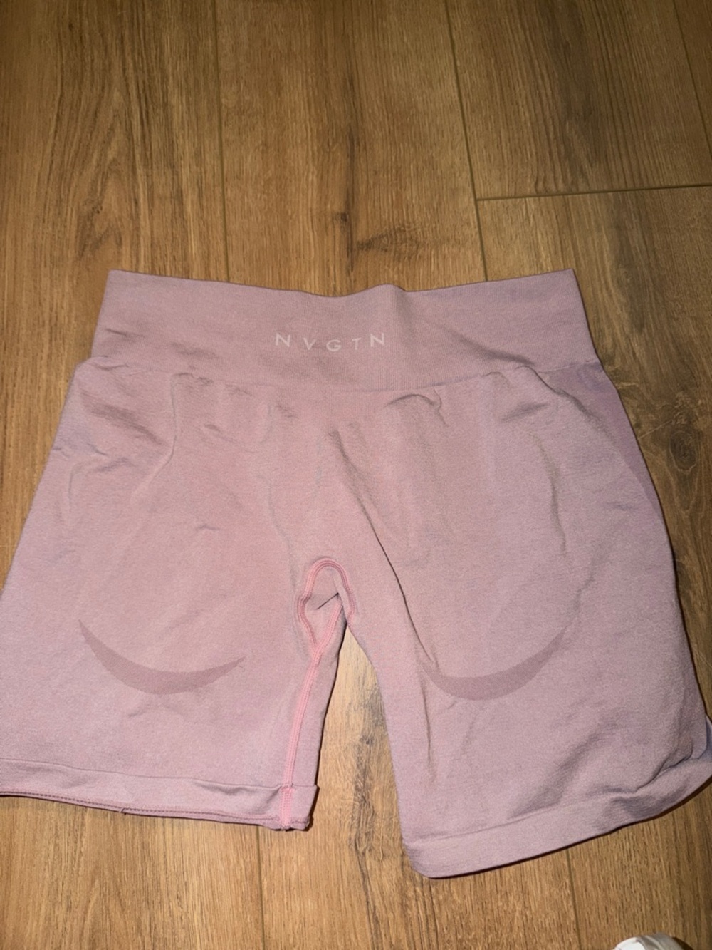NVGTN Light Pink High-Rise Seamless Bike Shorts